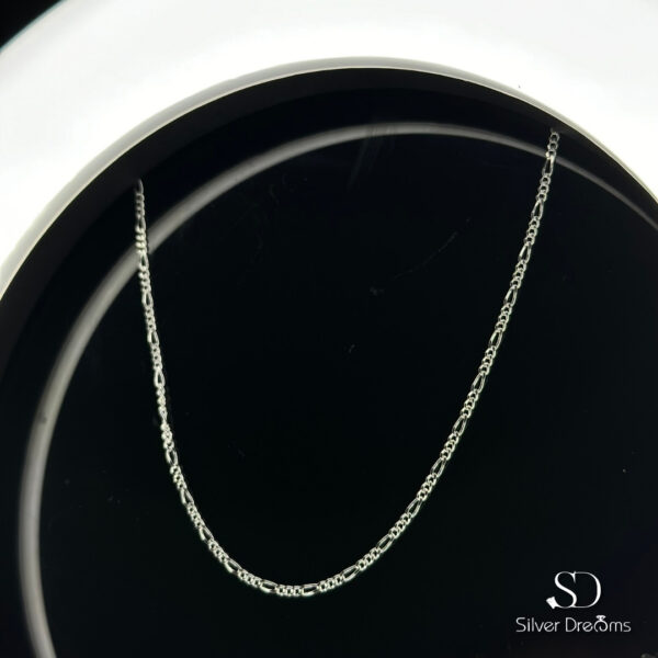 Corrente 3x1 de 2 mm e 60 cm em Prata 925