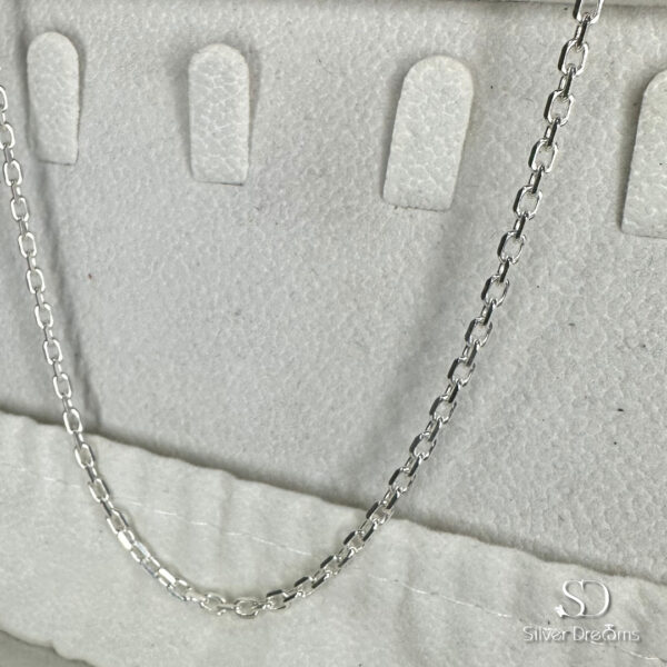 Corrente Cartier Redonda 3 mm e 60 cm em Prata 925