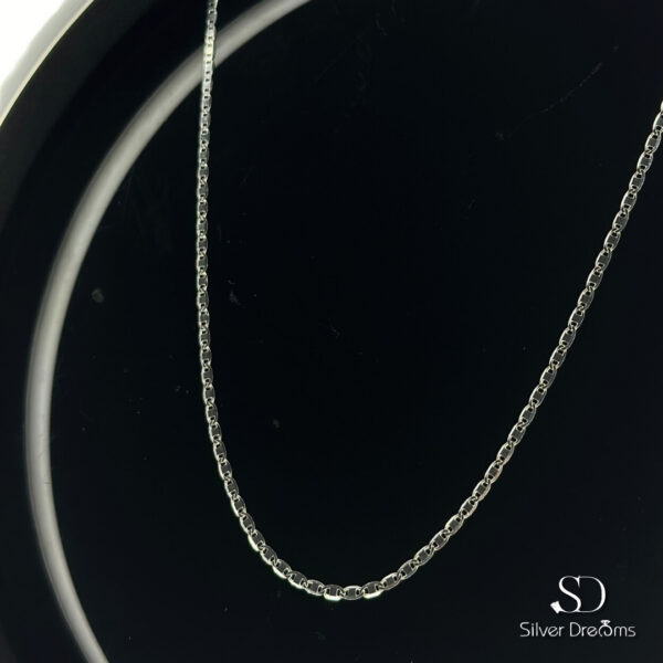 Corrente Piastrine 2 mm e 70 cm em Prata 925