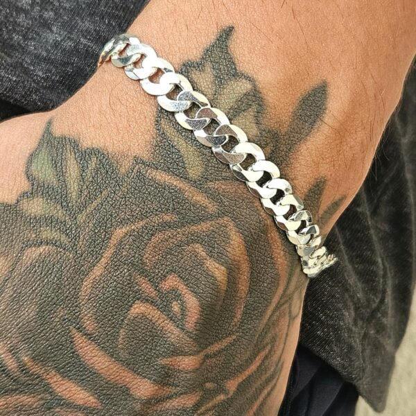 Pulseira Masculina Elo Grumet 8.5 mm em Prata 925