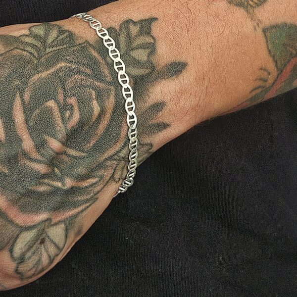 Pulseira Piastrine 4 mm em Prata 925