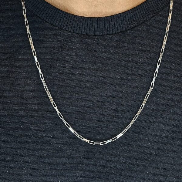 Corrente Cartier 2.5 mm e 60 cm em Prata 925