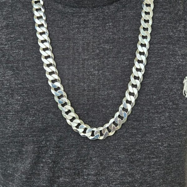 Corrente Grumet 14 mm e 60 cm em Prata 925