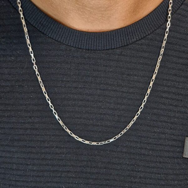 Corrente Cartier 2mm e 60 cm em Prata 925